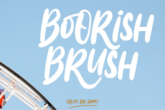 Boorish Brush: The Playful Display Font for Bold Branding
