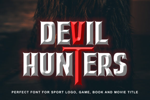 Devil Hunters: A Bold Display Font for High-Impact Design