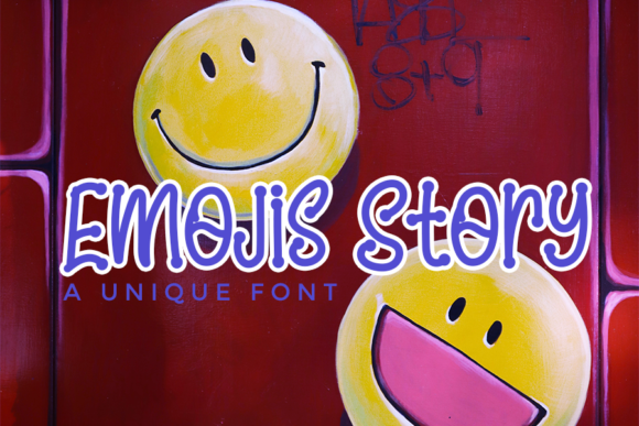 Emojis Story: The Quirky Display Font That Adds Personality to Your Projects