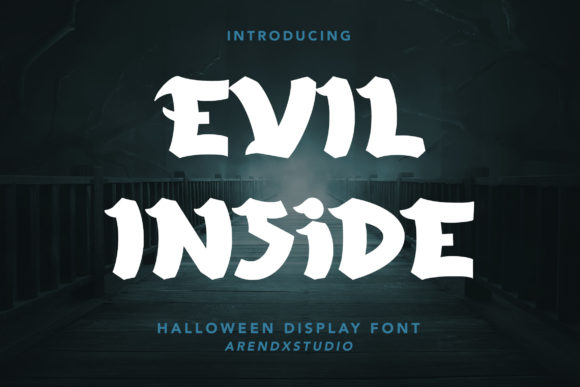 Evil Inside: A Bold Display Font for Dynamic Designs
