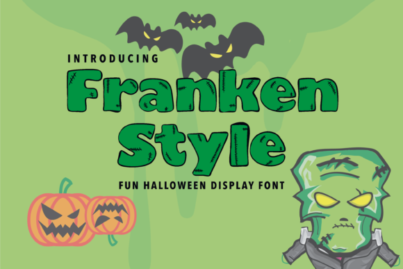 Franken Style: A Playful Display Font for Creative Projects