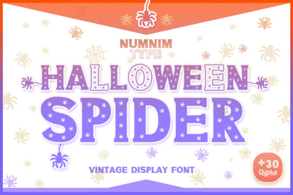 Halloween Spider: The Bold, Thick Display Font That Brings Spooky Style to Your Designs