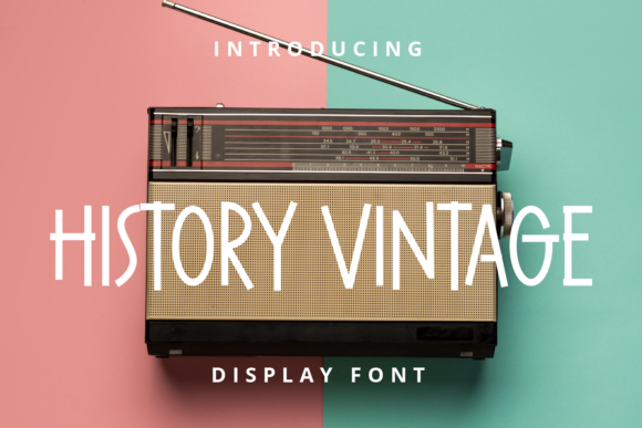 History Vintage: A Cool and Casual Display Font