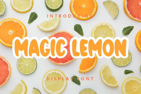 Magic Lemon: A Playful Display Font for Creative Projects