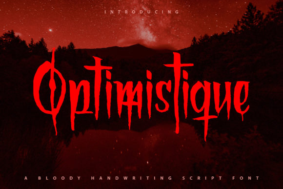 Optimistique: The Spooky Display Font for Halloween