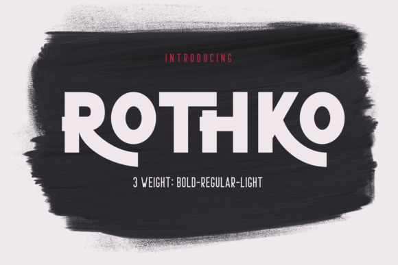 Rothko: A Bold and Retro Display Font for Creative Projects