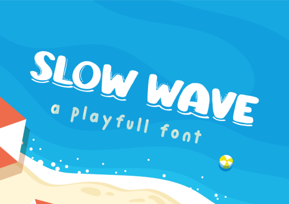 Slow Wave Font: A Playful Addition to Creative Projects