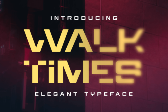 Walktimes: Bold Typography for Impactful Design