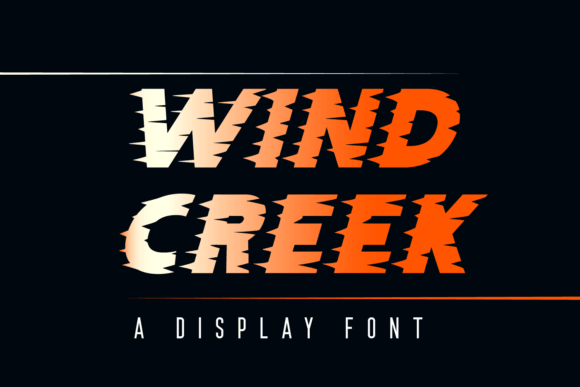 Wind Creek: A Bold Display Font for Impactful Design